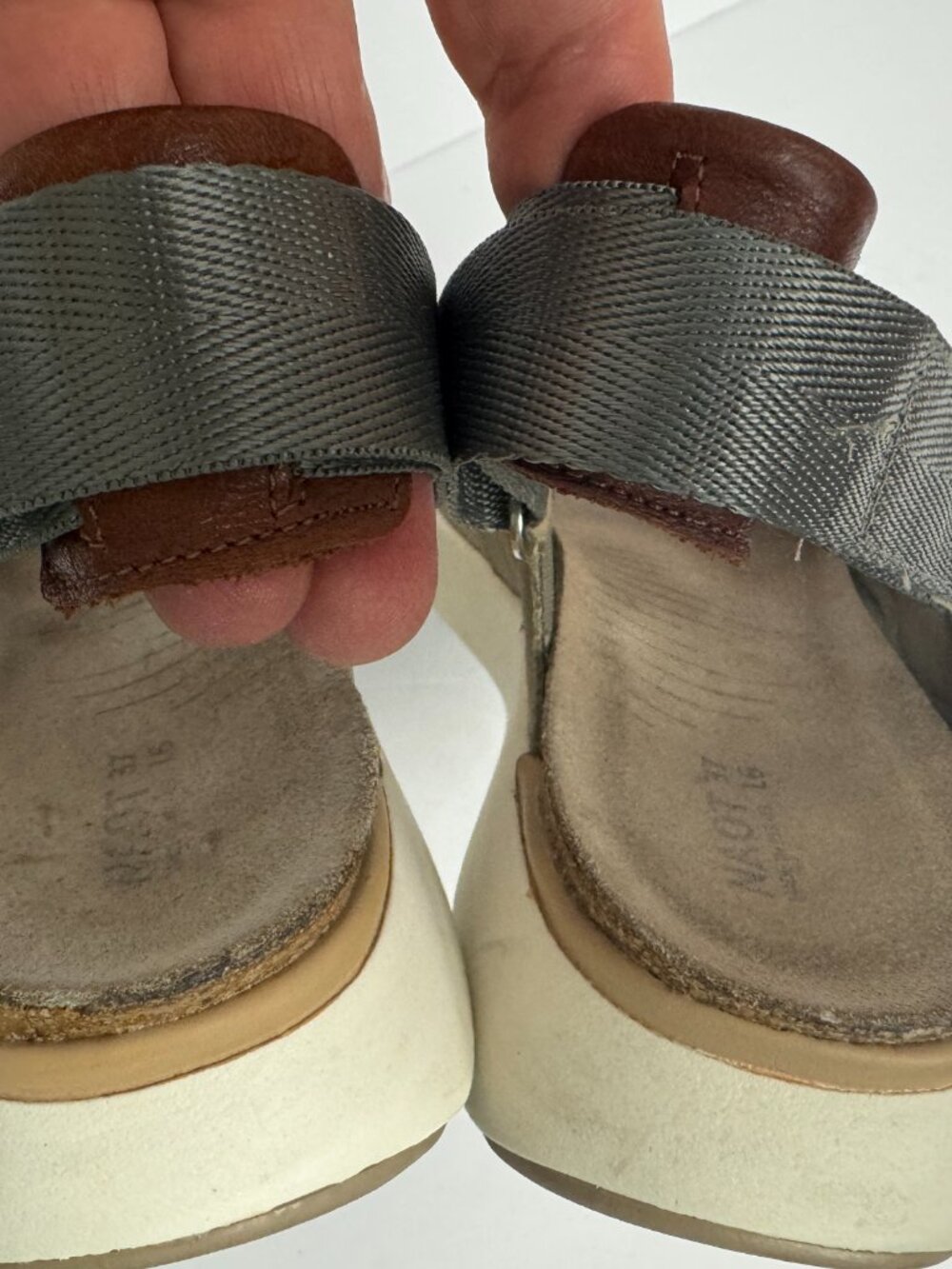 NAOT Odyssey Beige Lizard Combo Size 7 - Picture 7 of 9